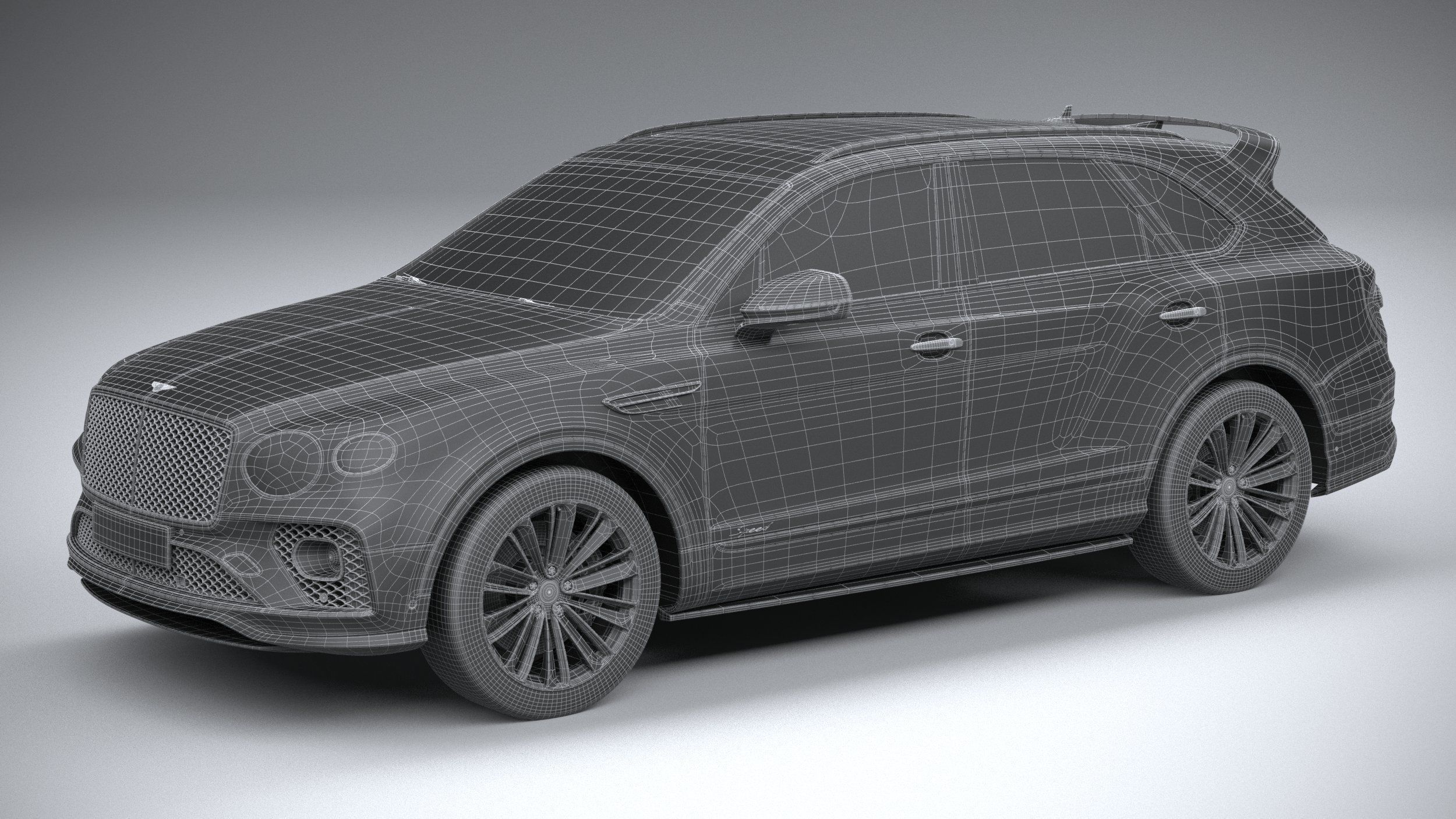 Bentley Bentayga Speed 2021 3D model_28
