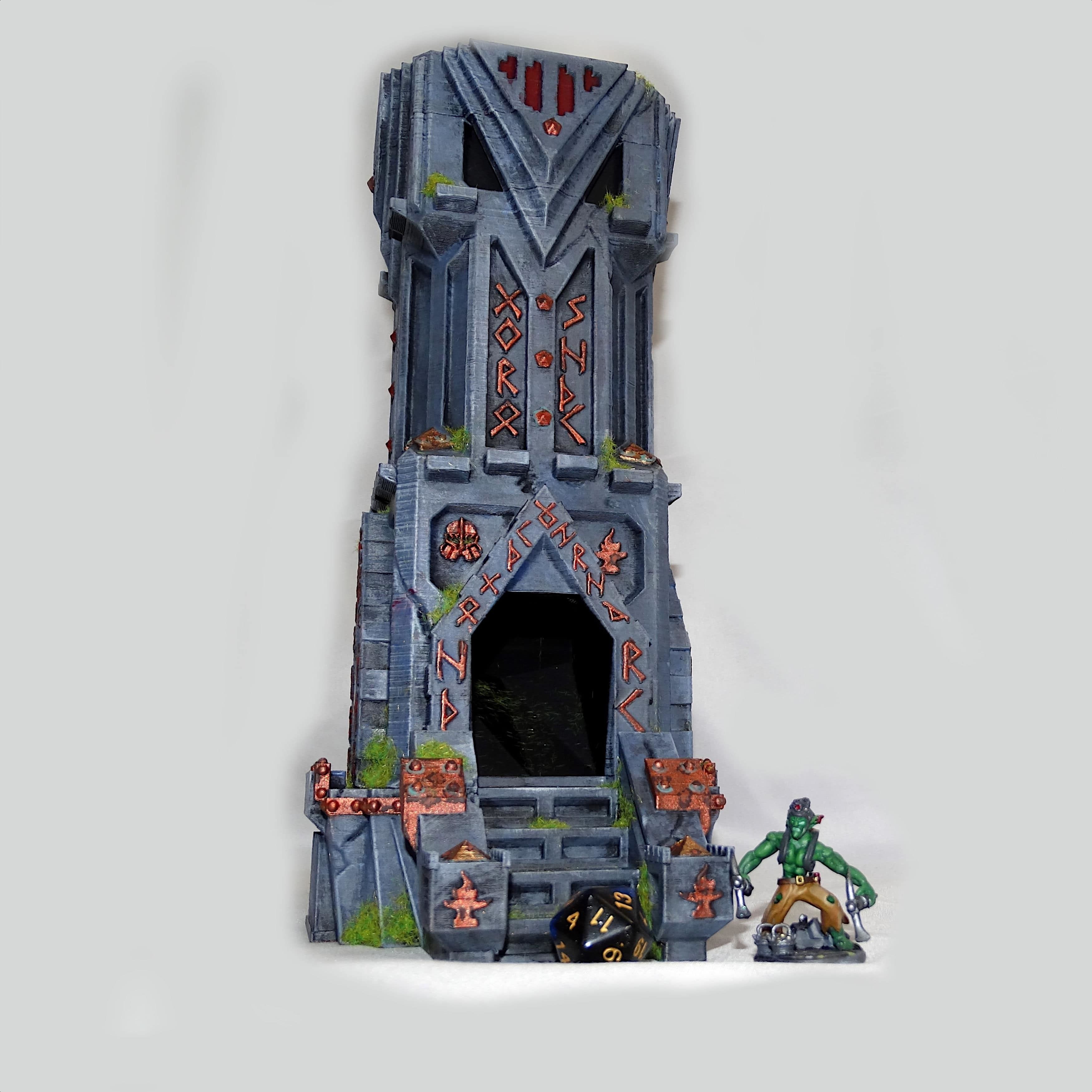 Dwarven Fortress Style Tabletop Terrain And Dice Tower 3D print model_8