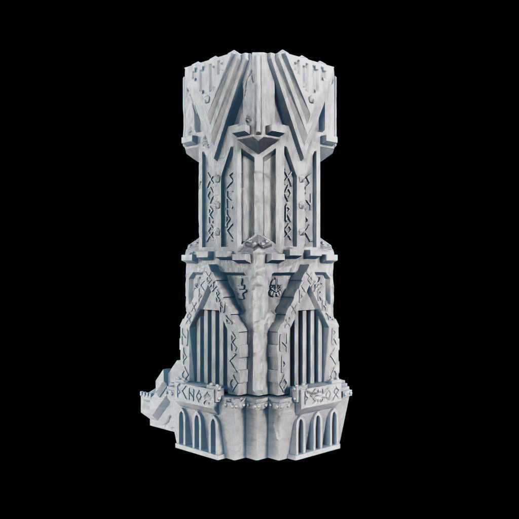 Dwarven Fortress Style Tabletop Terrain And Dice Tower 3D print model_2