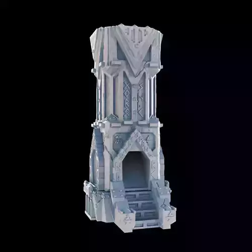 Dwarven Fortress Style Tabletop Terrain And Dice Tower 3D print model