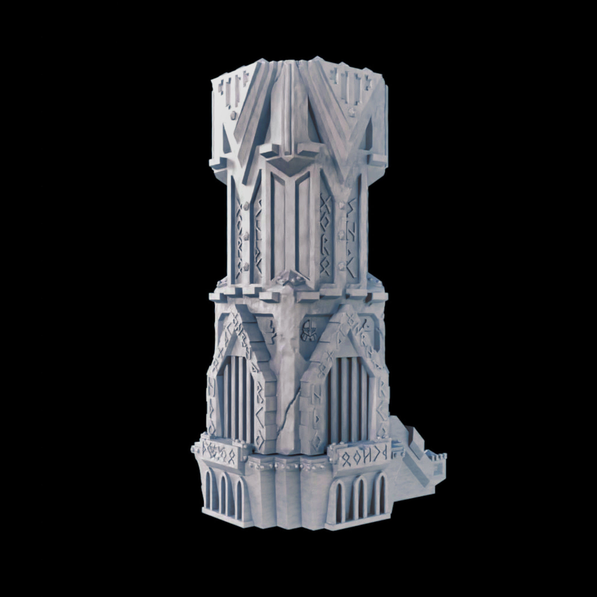 Dwarven Fortress Style Tabletop Terrain And Dice Tower 3D print model_3