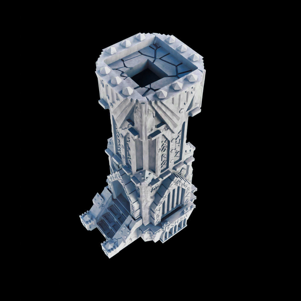 Dwarven Fortress Style Tabletop Terrain And Dice Tower 3D print model_5