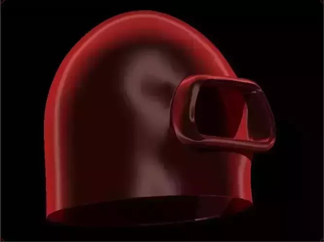 among us astronaut helmet Free 3D print model