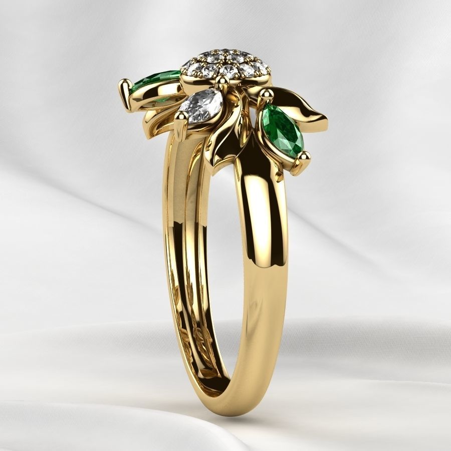Beautiful Gold Ring 3D print model_20
