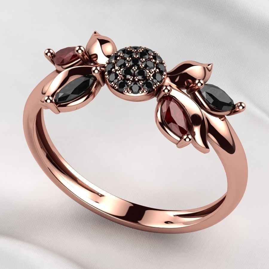 Beautiful Gold Ring 3D print model_8