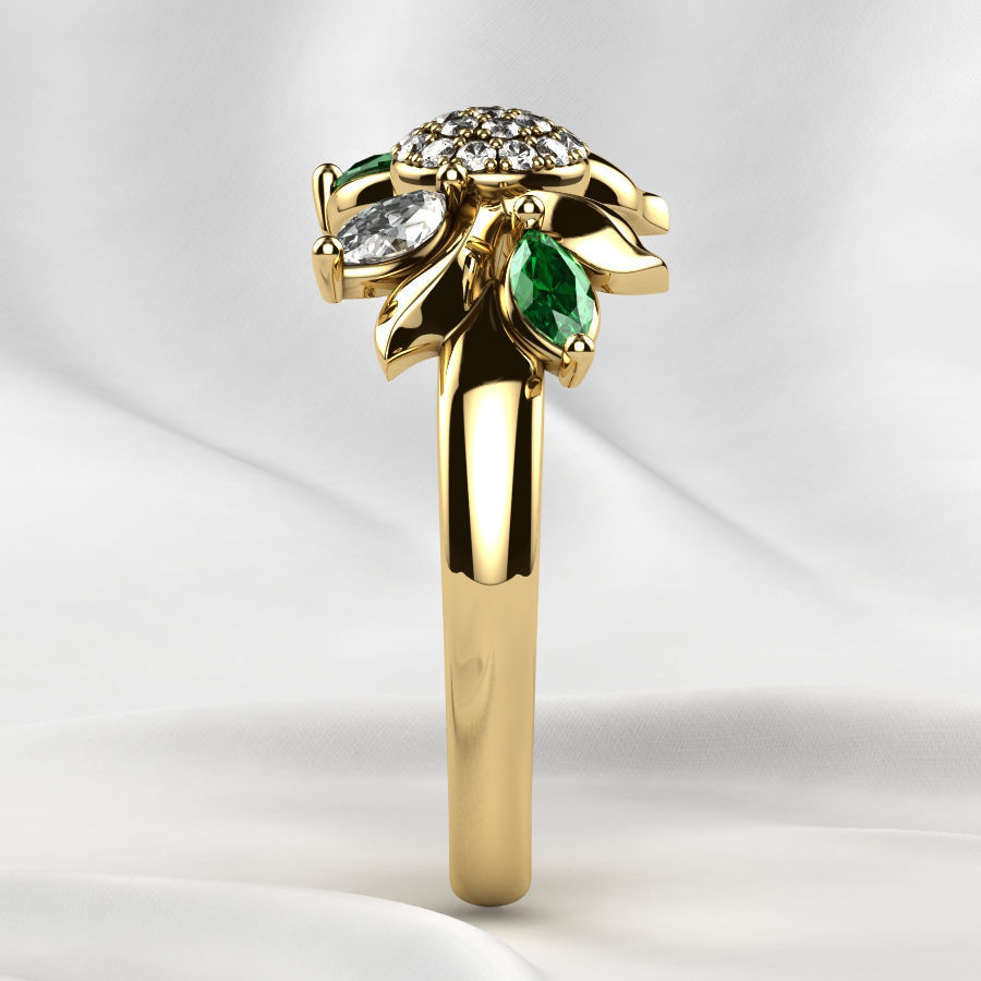 Beautiful Gold Ring 3D print model_21