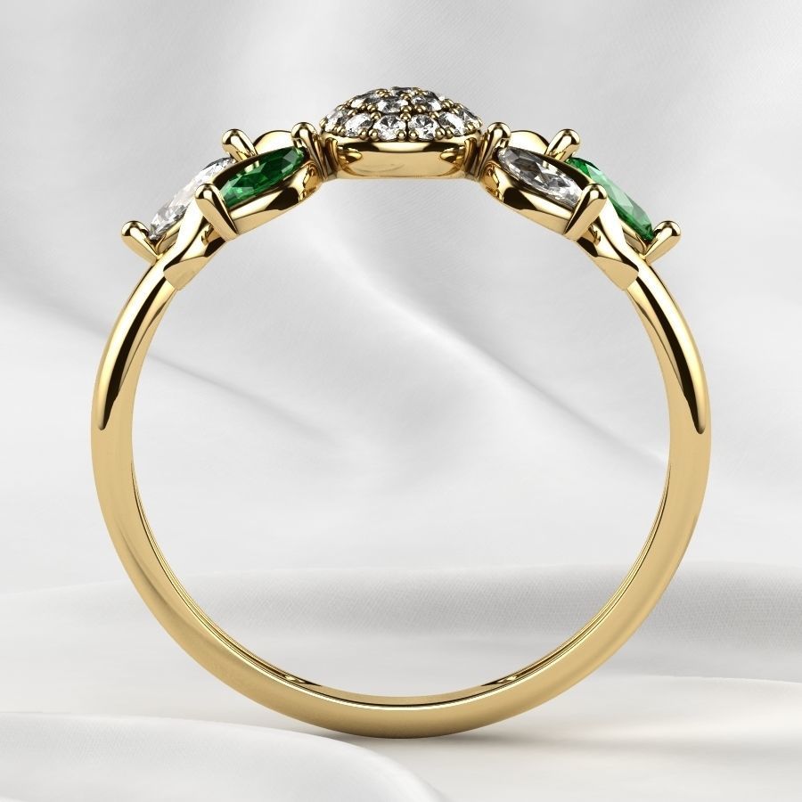 Beautiful Gold Ring 3D print model_15