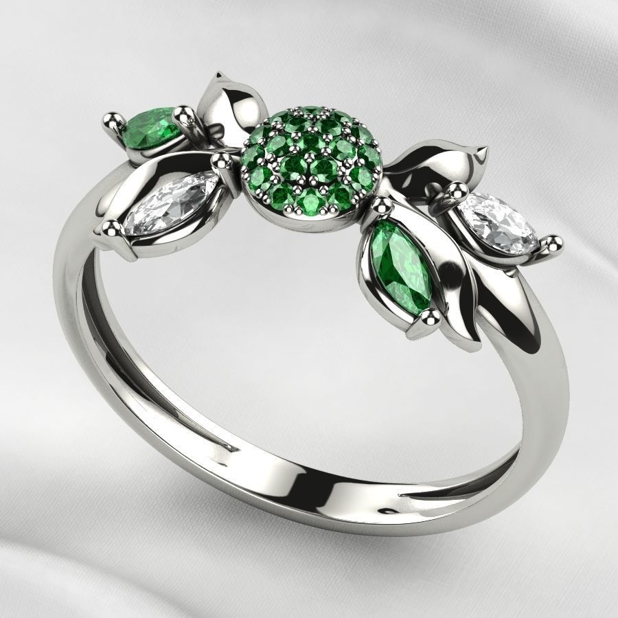 Beautiful Gold Ring 3D print model_11