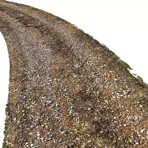  Dirt road material 03 Low-poly 3D model