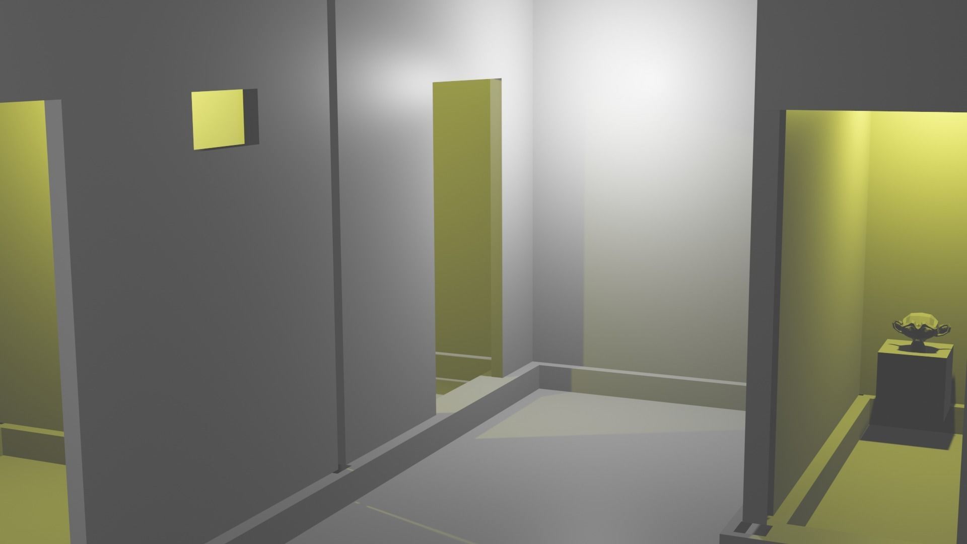 3d home house with surfboards Low-poly 3D model_2