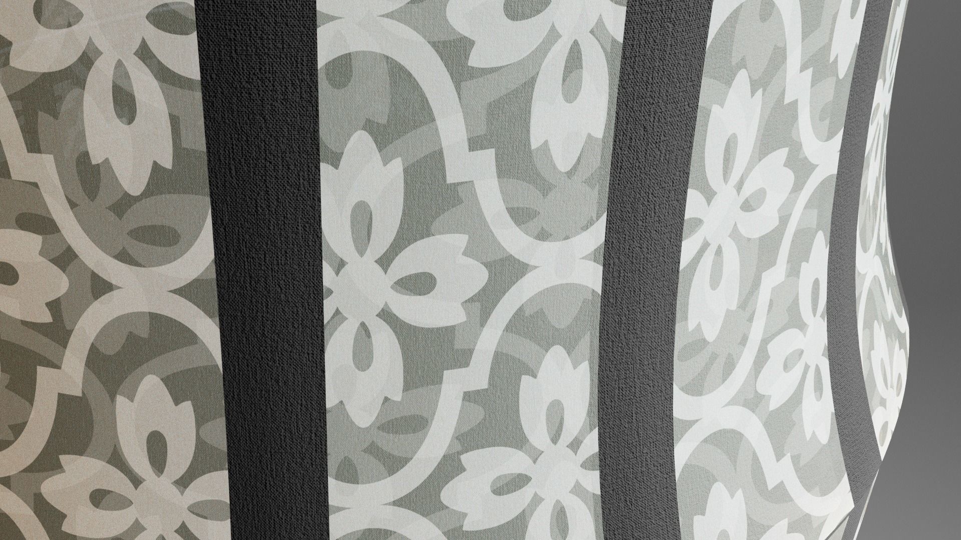 old school floor lamp Low-poly 3D model_1