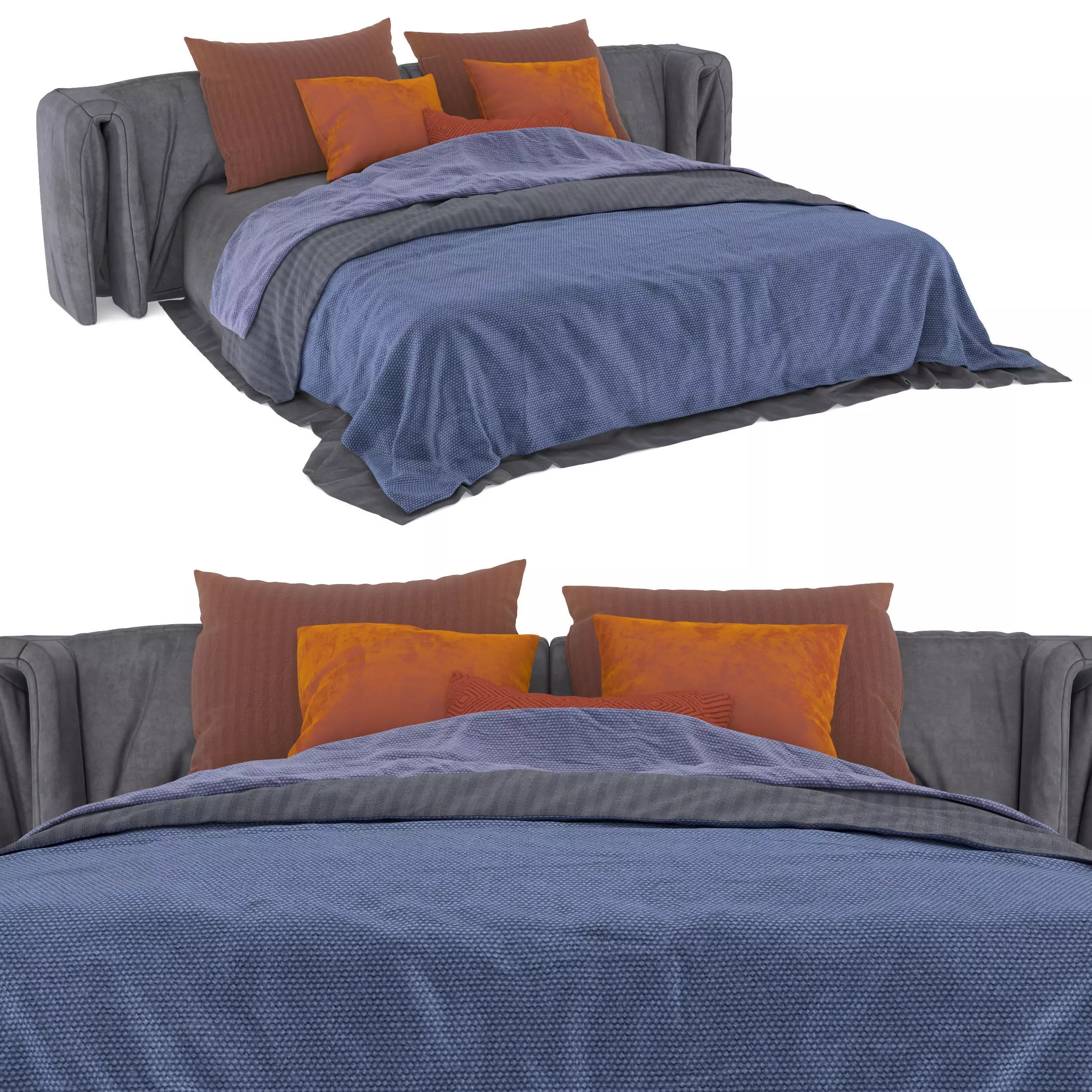 Adairs bed 3D model_0