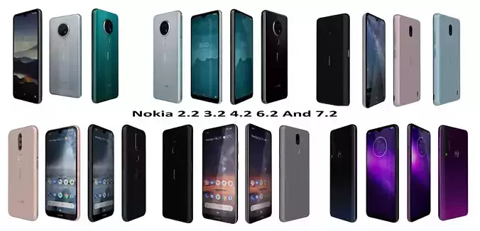 Nokia 2 2 3 2 4 2 6 2 And 7 2 3D model