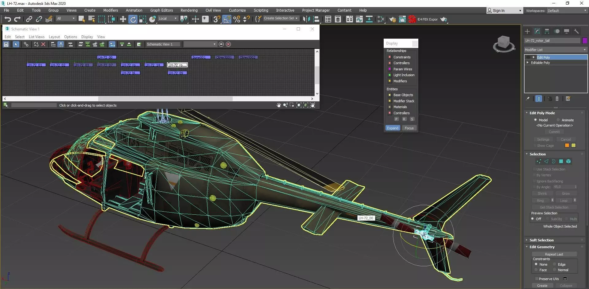 UH 72 Lakota Low-poly 3D model_0