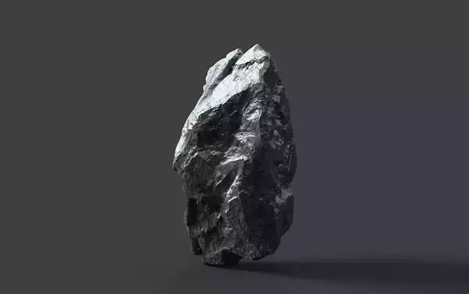Snowy Rock 4-11 Low-poly 3D model