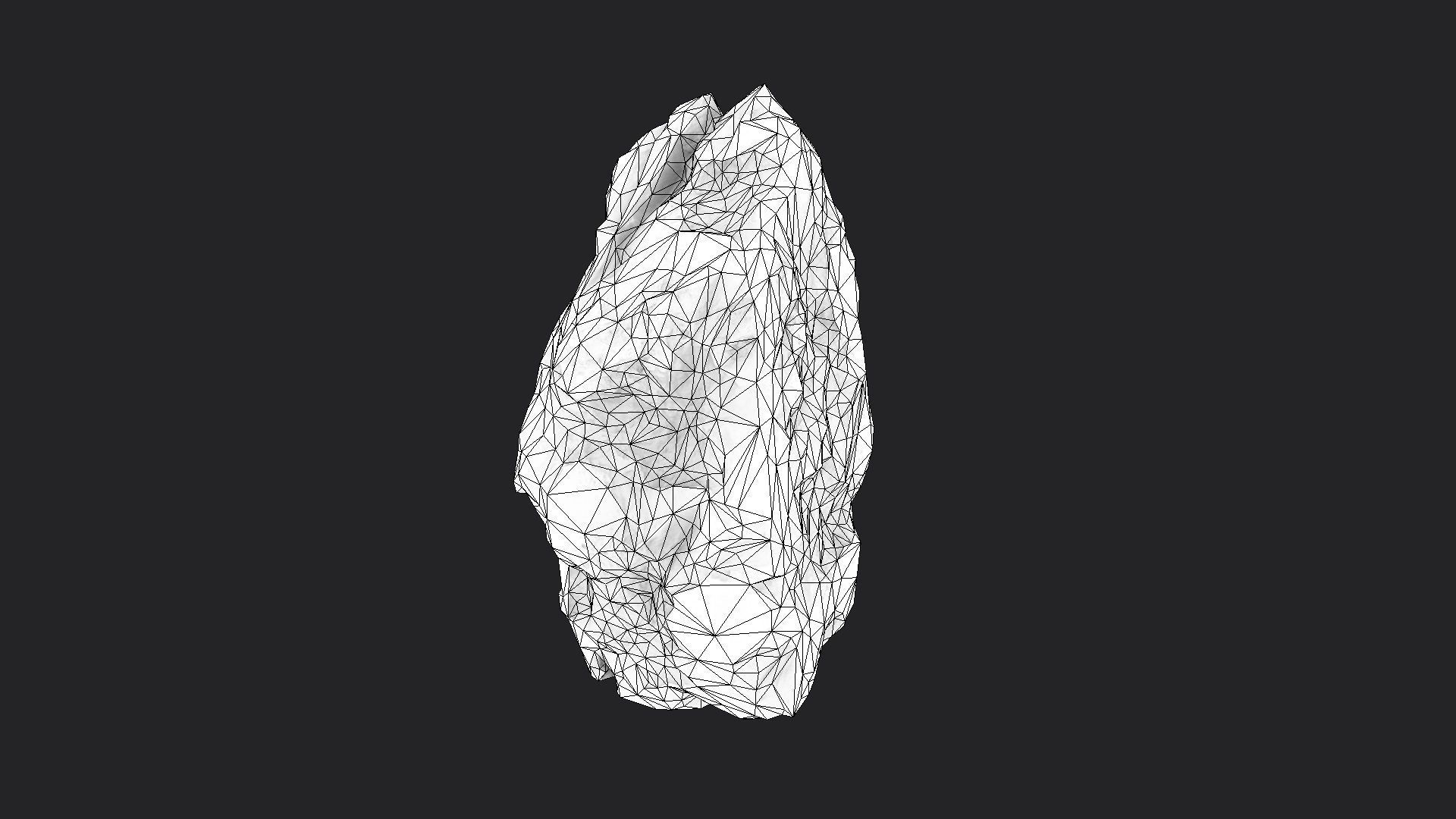 Snowy Rock 4-11 Low-poly 3D model_6