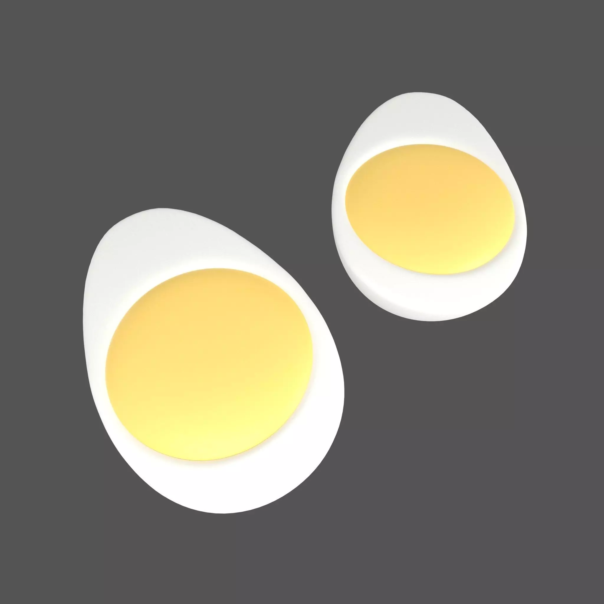 Half Egg v2 001 Low-poly 3D model_0