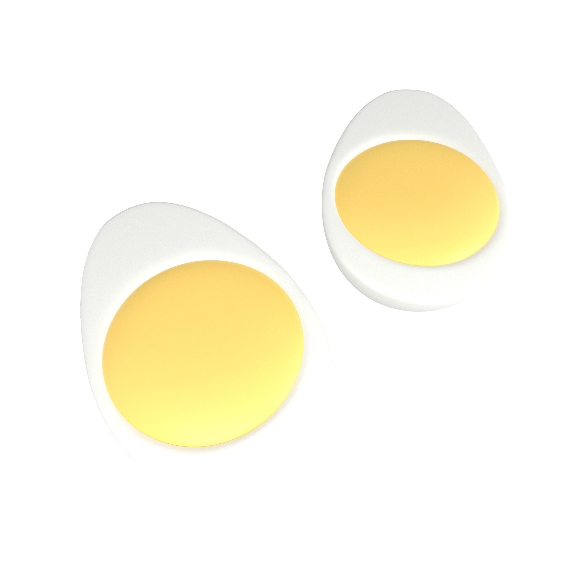 Half Egg v2 001 Low-poly 3D model_1