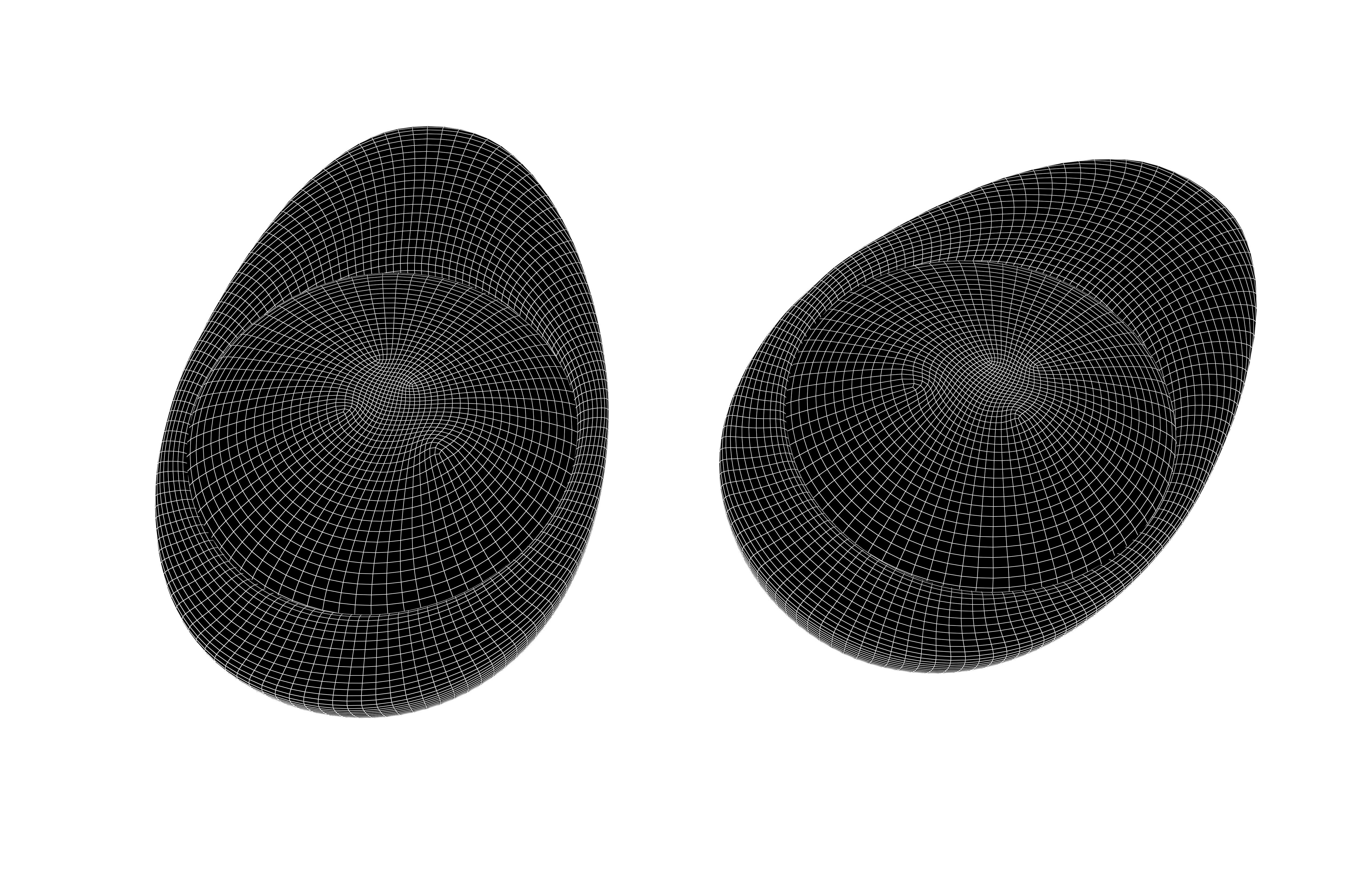 Half Egg v2 001 Low-poly 3D model_7