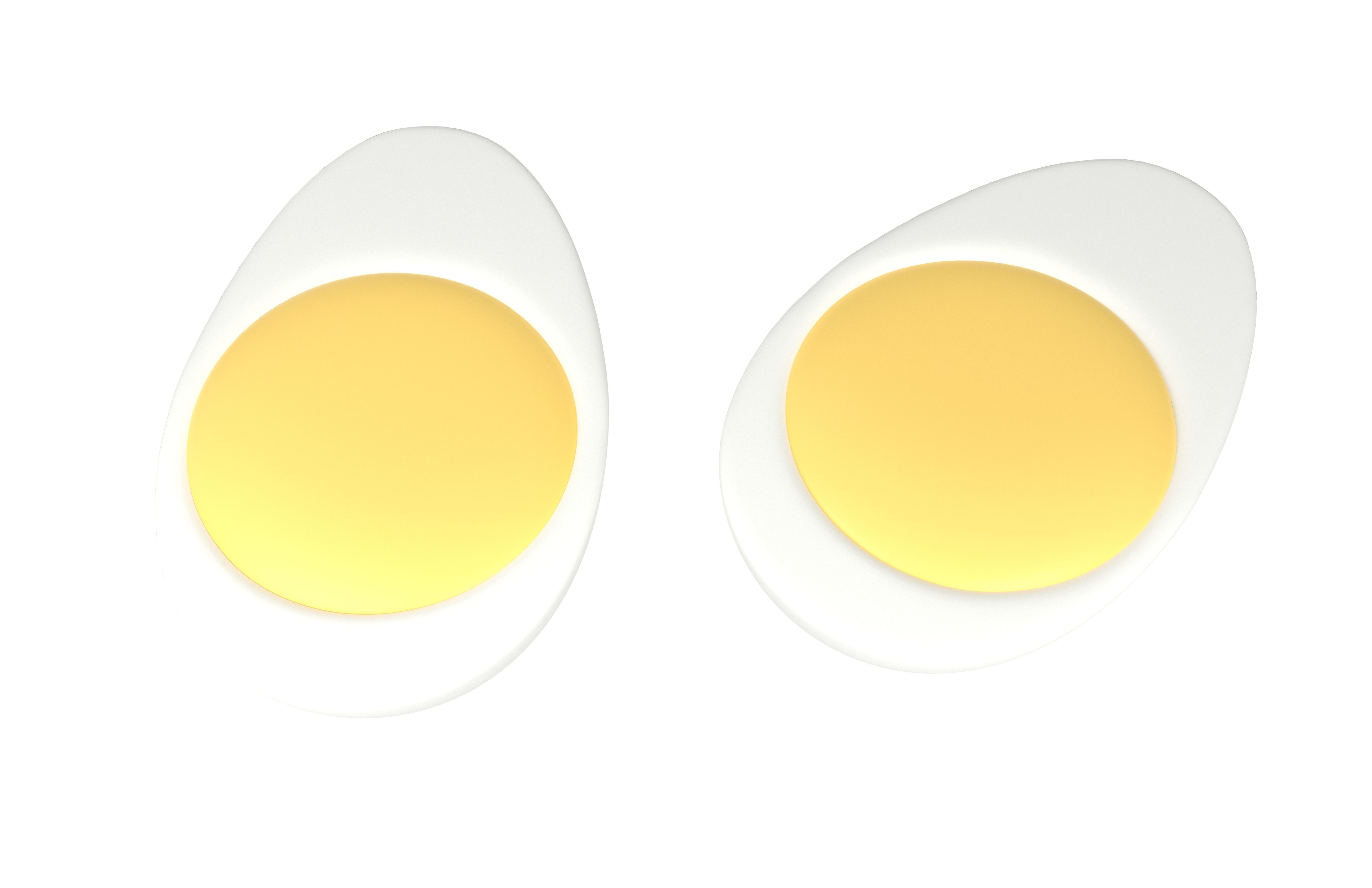 Half Egg v2 001 Low-poly 3D model_3