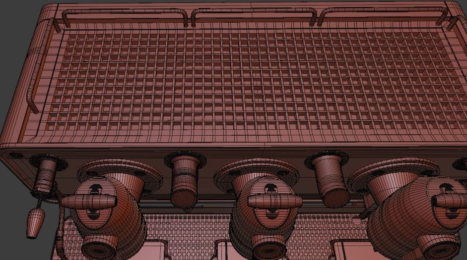 COFFEE MACHINE SANREMO OPERA ALUMINIUM PBR ESPRESSO 3D model 3D model_12