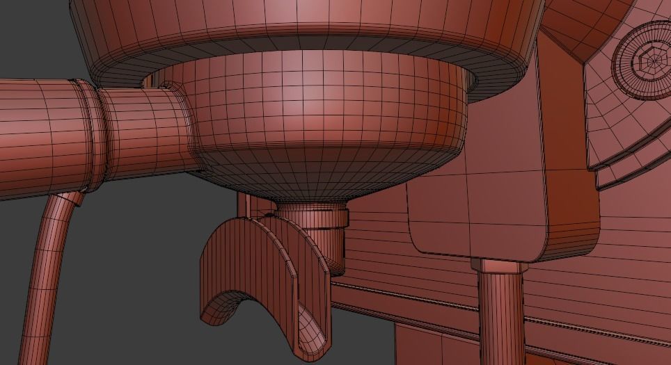 COFFEE MACHINE SANREMO OPERA ALUMINIUM PBR ESPRESSO 3D model 3D model_16