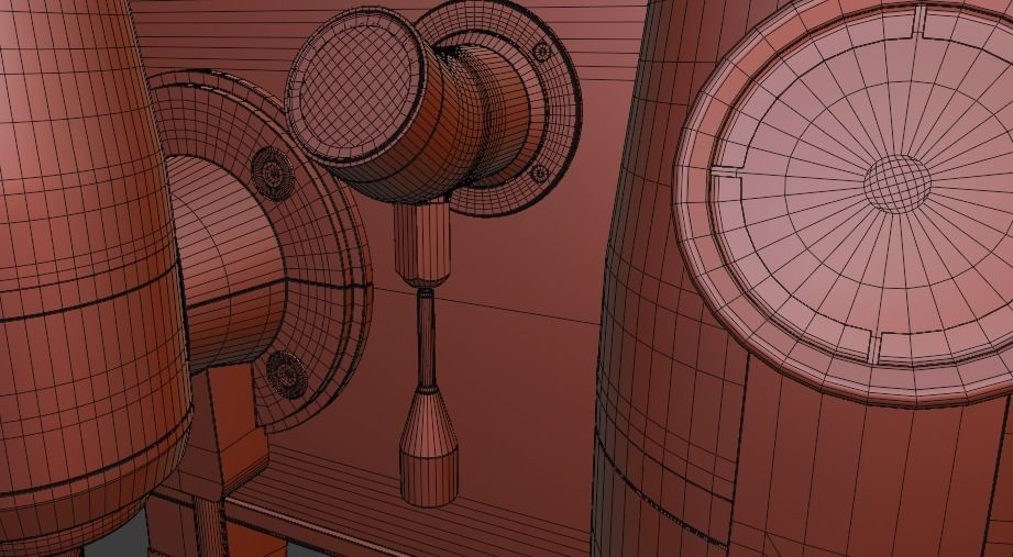 COFFEE MACHINE SANREMO OPERA ALUMINIUM PBR ESPRESSO 3D model 3D model_20