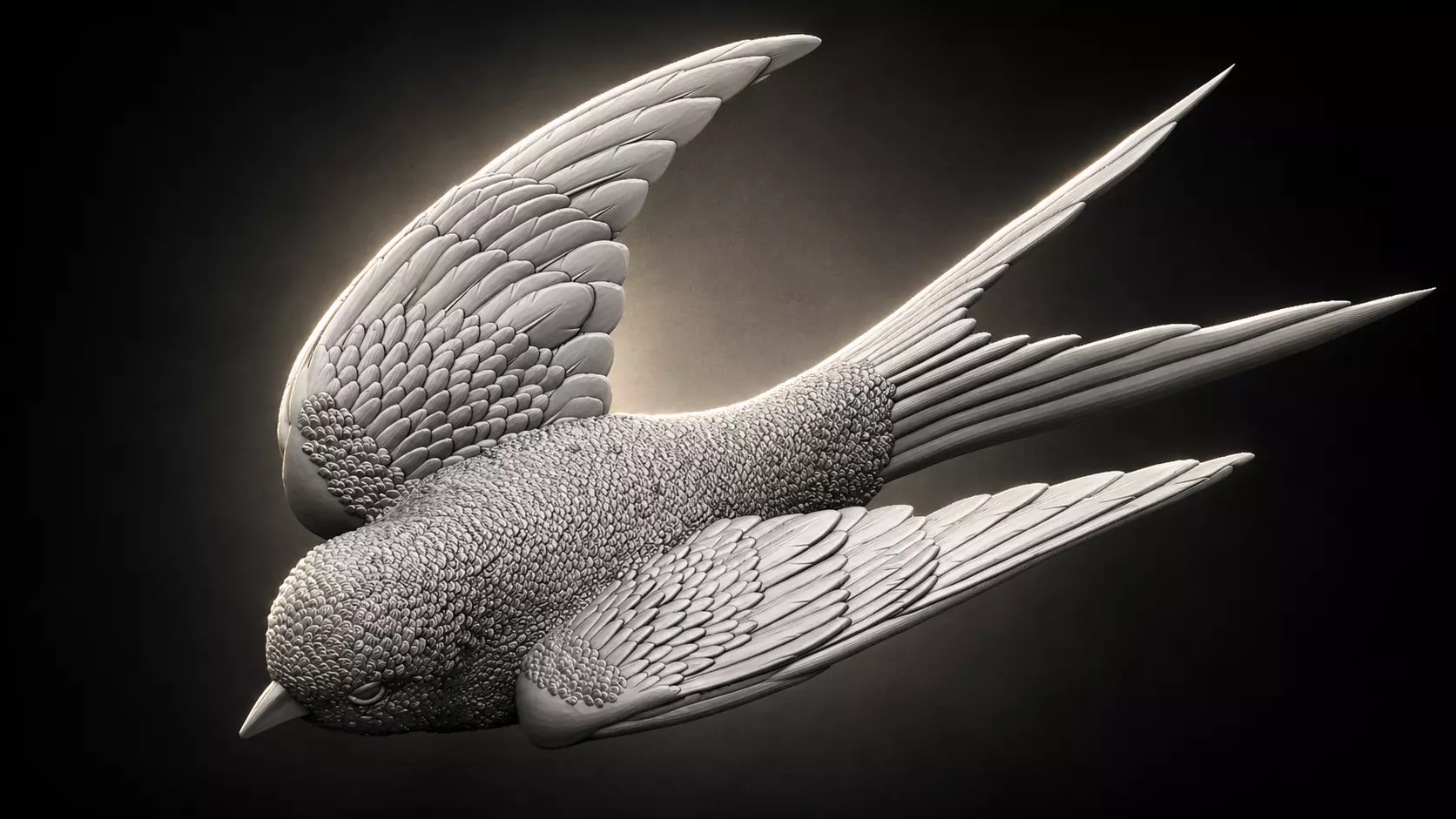 swallow sparrow 3D print model