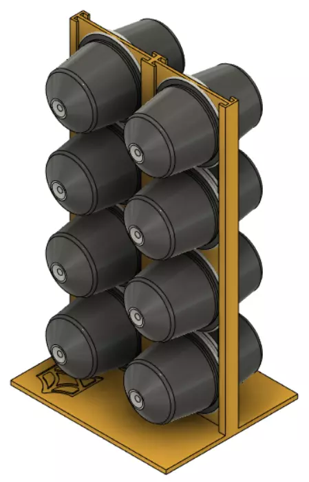 Coffee capsule holder 3D print model_0