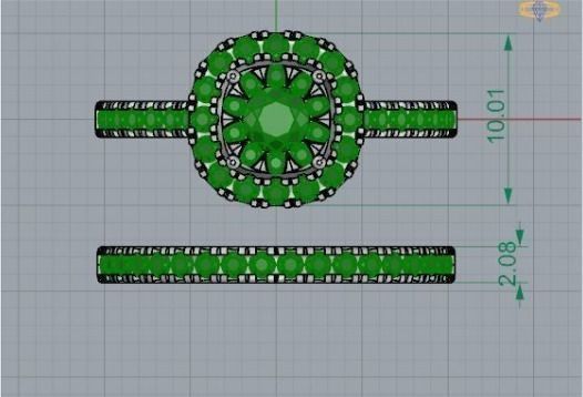 halo ring set 21 3D print model_1