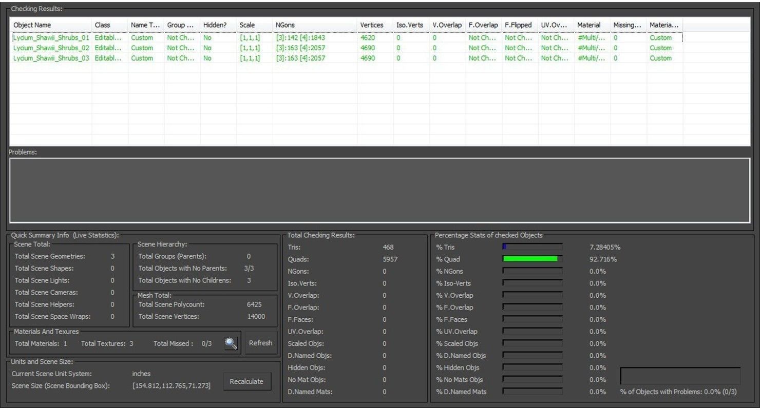 Lycium Shawii Shrubs Low-poly 3D model_7