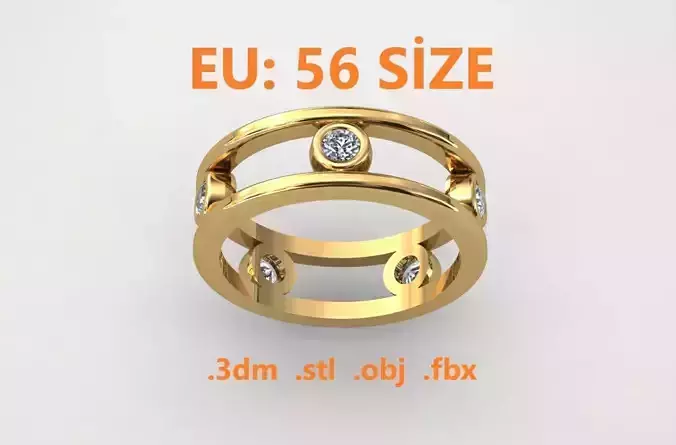 Model 200 New Tiffany Diamond Ring  EU 56 Size