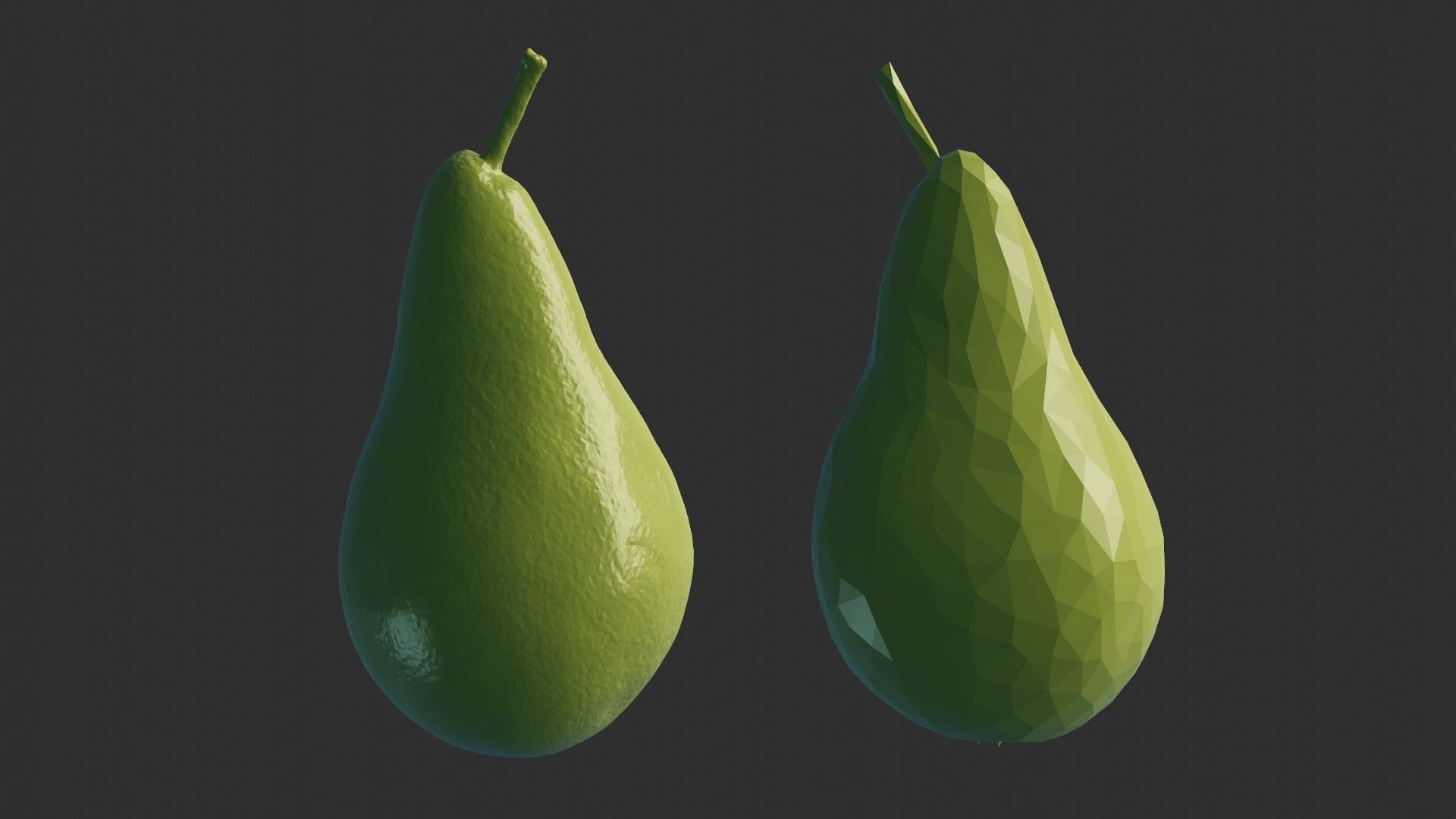 Ultra Realistic Pear scan 8K HD Low-poly 3D model_9