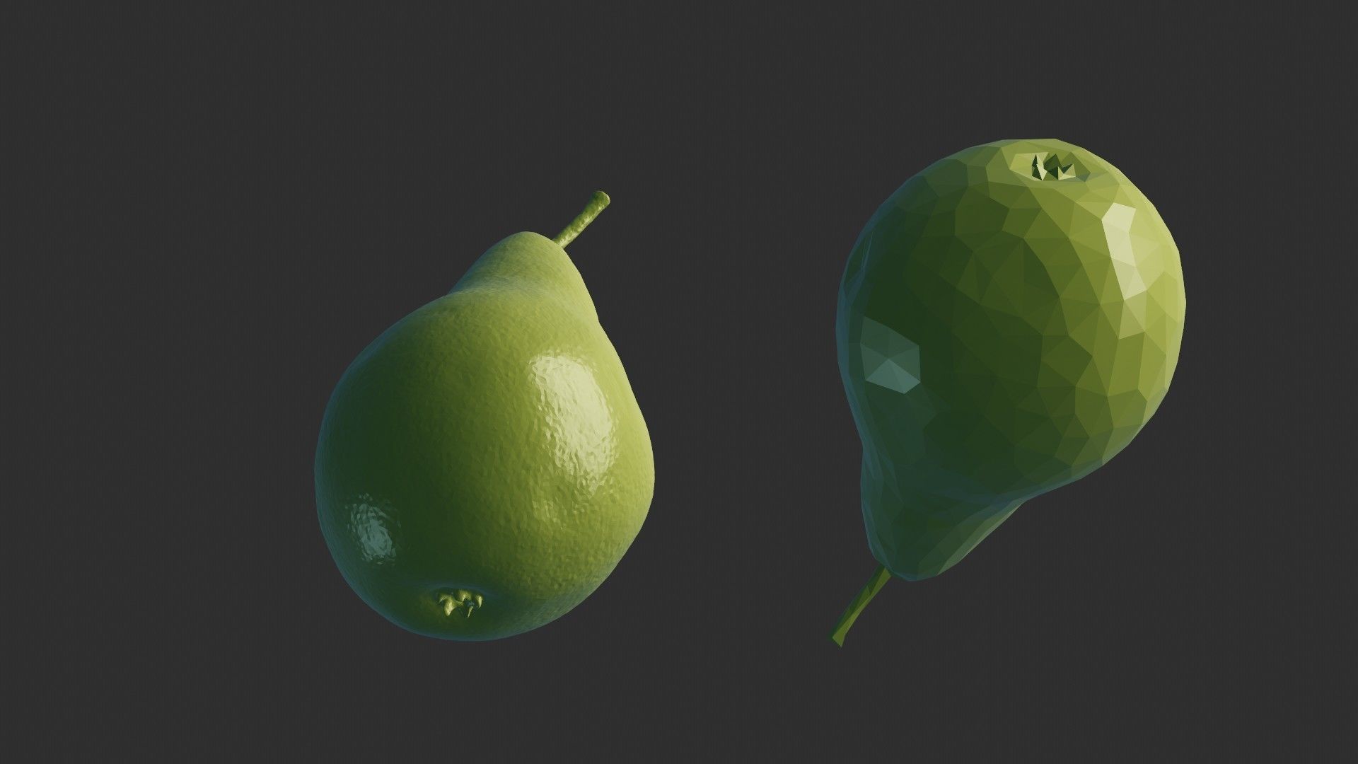 Ultra Realistic Pear scan 8K HD Low-poly 3D model_10