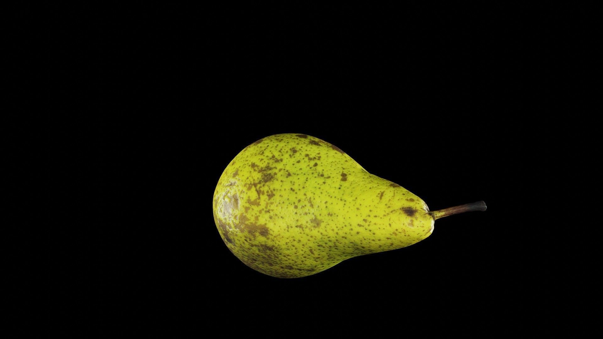 Ultra Realistic Pear scan 8K HD Low-poly 3D model_5