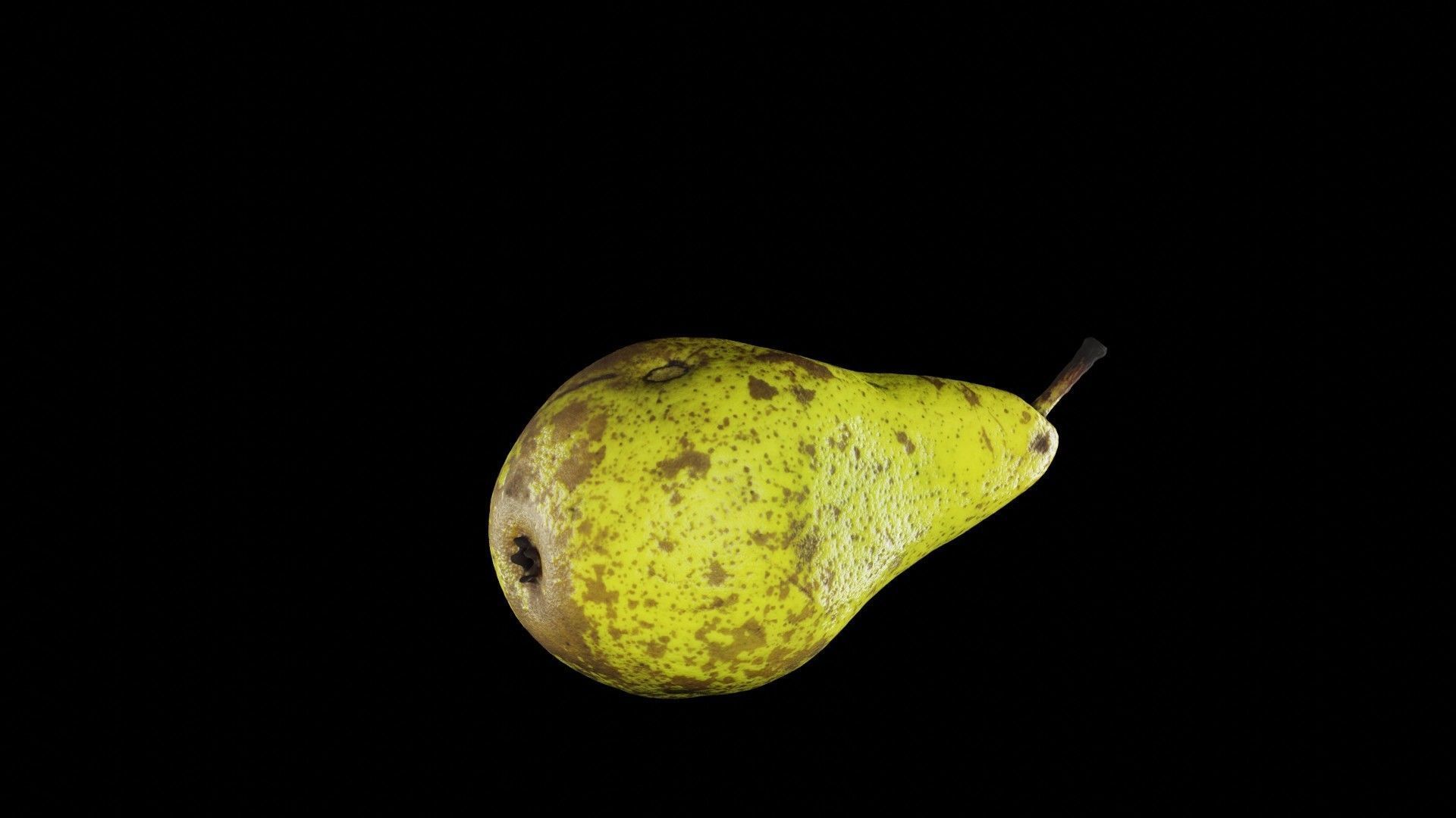 Ultra Realistic Pear scan 8K HD Low-poly 3D model_3