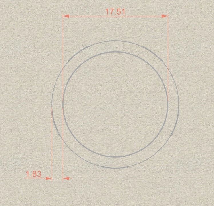 Model 201 New Tiffany Diamond Ring  EU 55 Size 3D print model_8