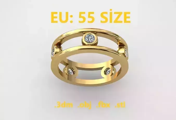 Model 201 New Tiffany Diamond Ring  EU 55 Size