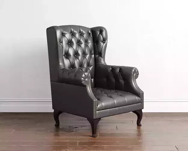 Wing back Button Chair