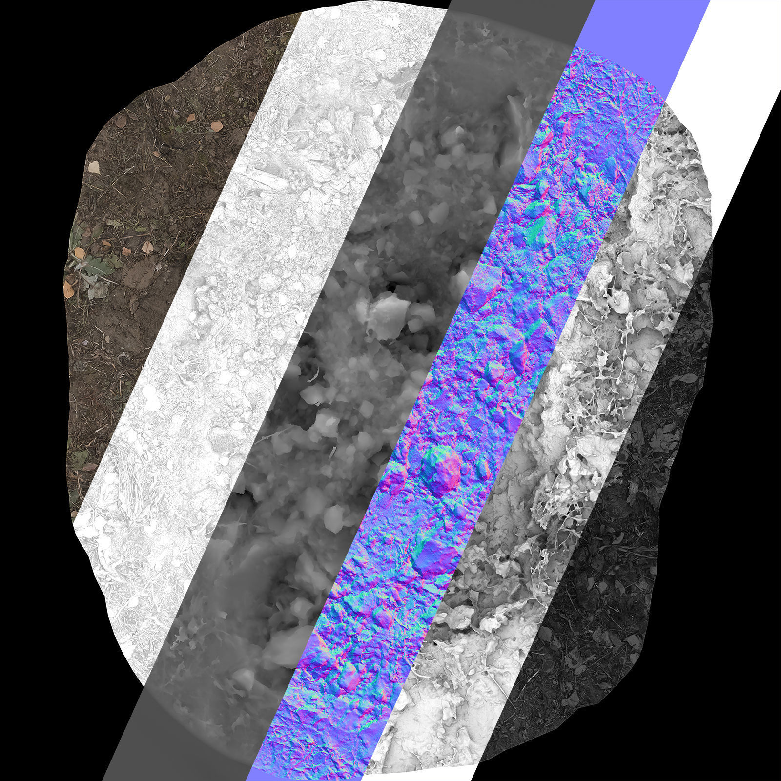 Ultra realistic Dirt pit Scan Low-poly 3D model_27