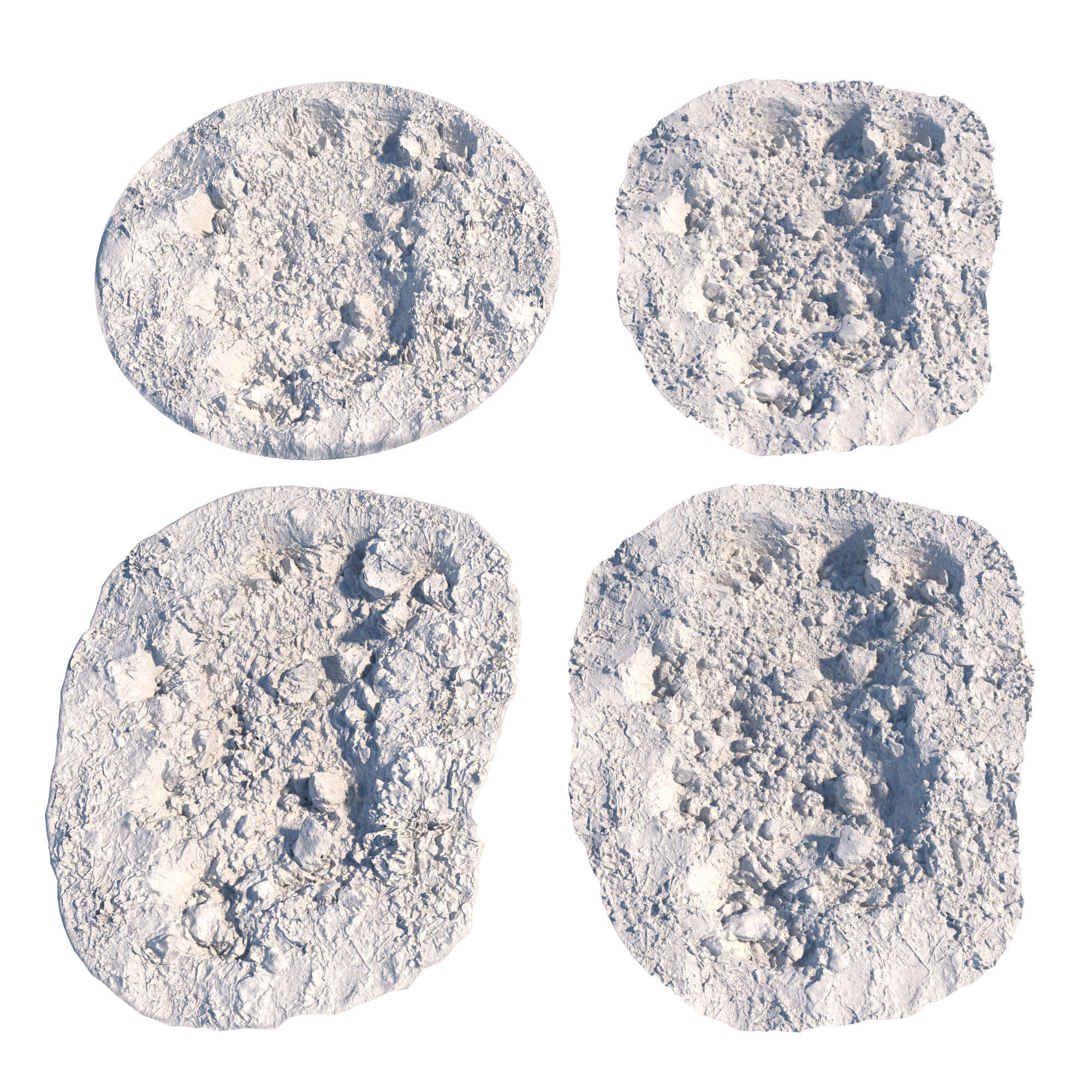 Ultra realistic Dirt pit Scan Low-poly 3D model_6