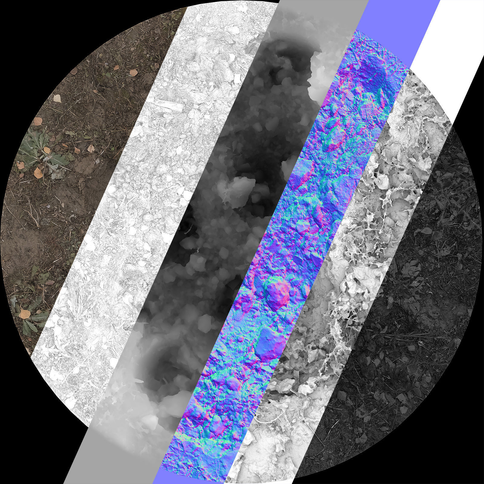 Ultra realistic Dirt pit Scan Low-poly 3D model_26