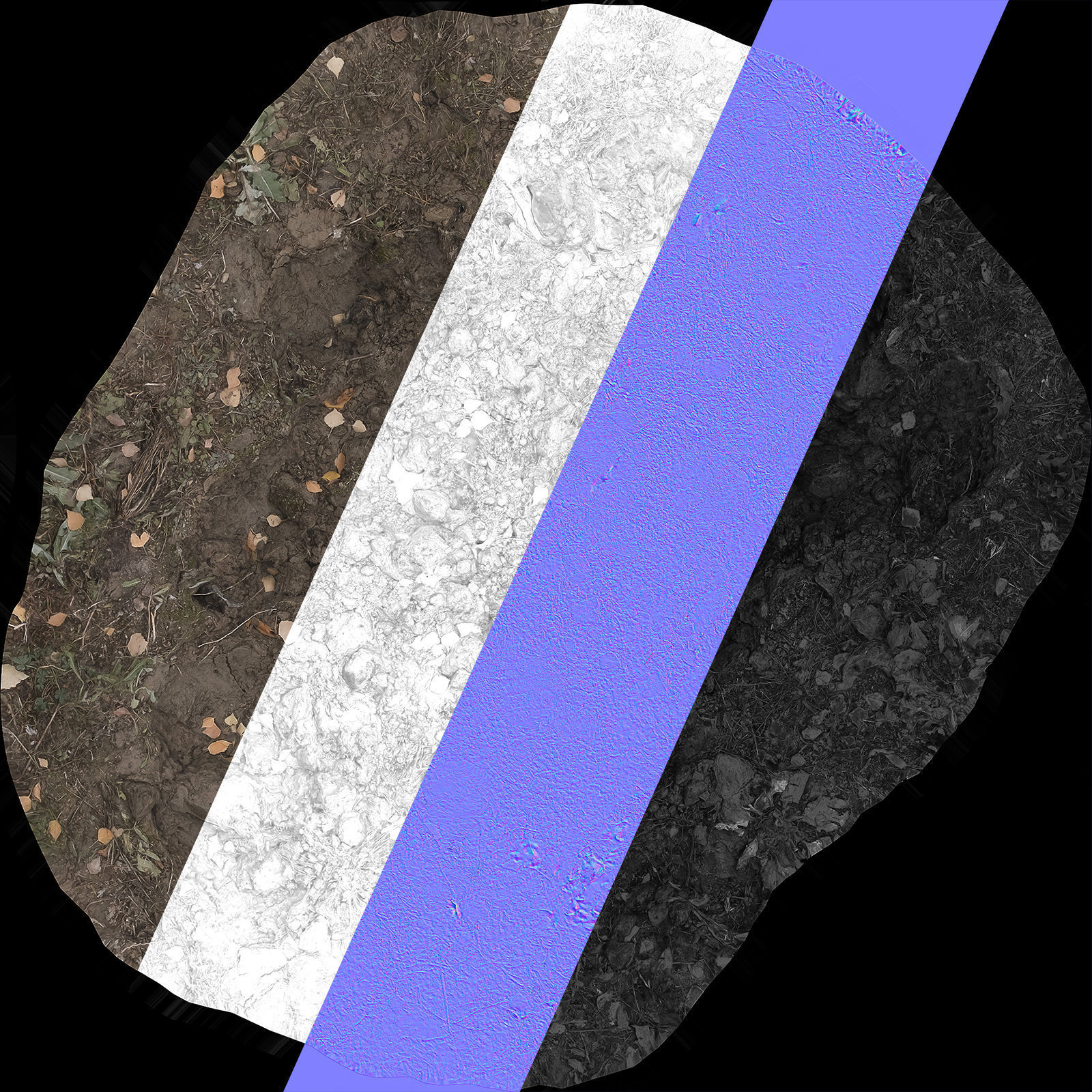 Ultra realistic Dirt pit Scan Low-poly 3D model_28