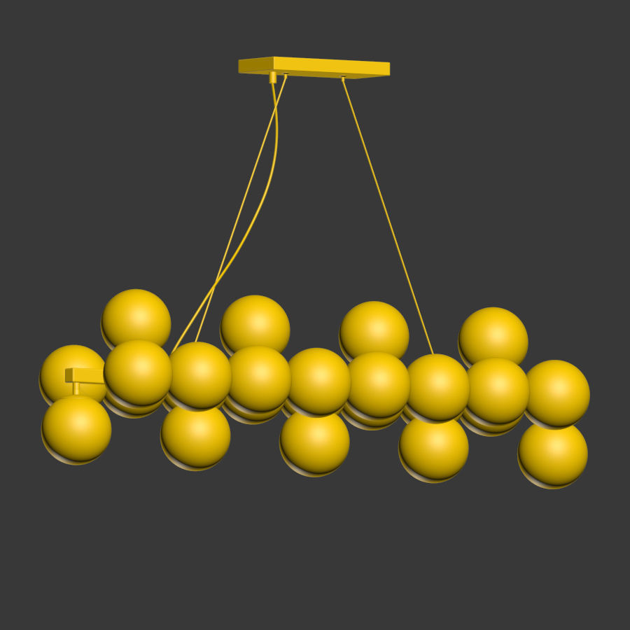 Maytoni Linear Pendant Lamp Dallas 3D model_3