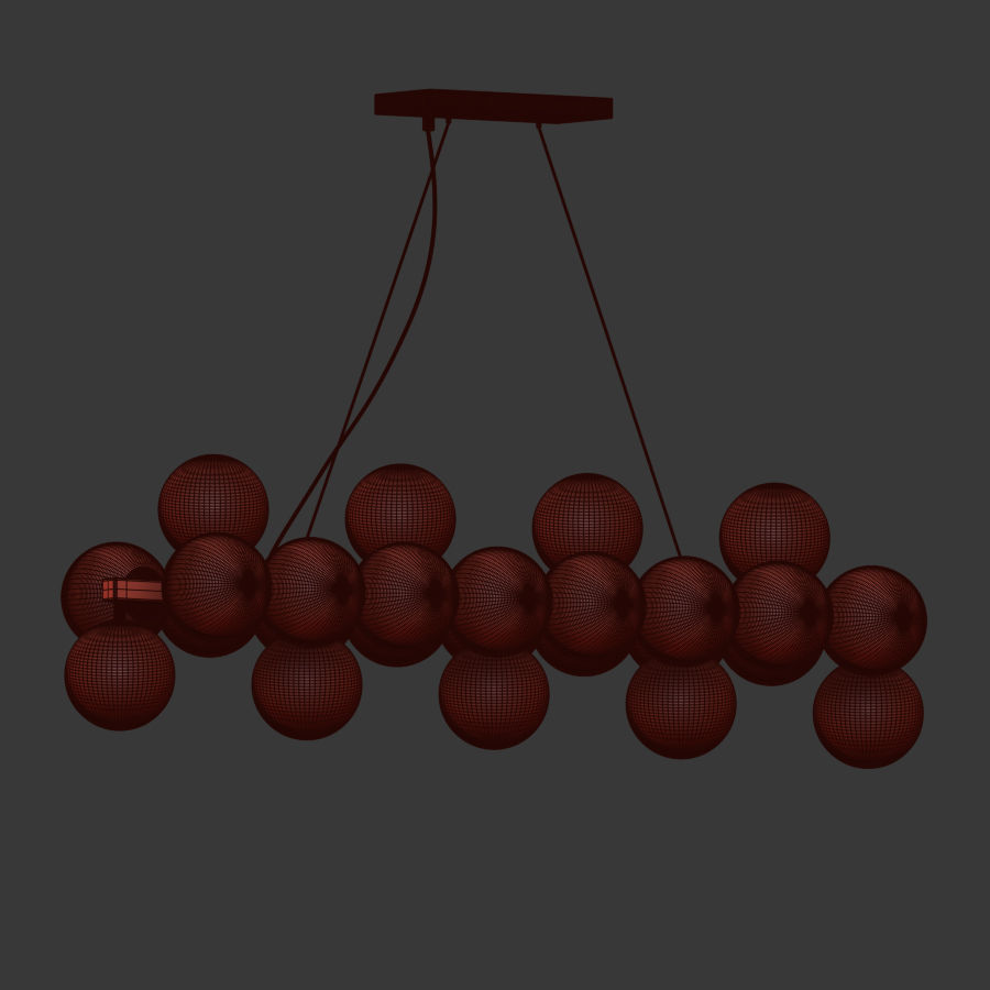 Maytoni Linear Pendant Lamp Dallas 3D model_4