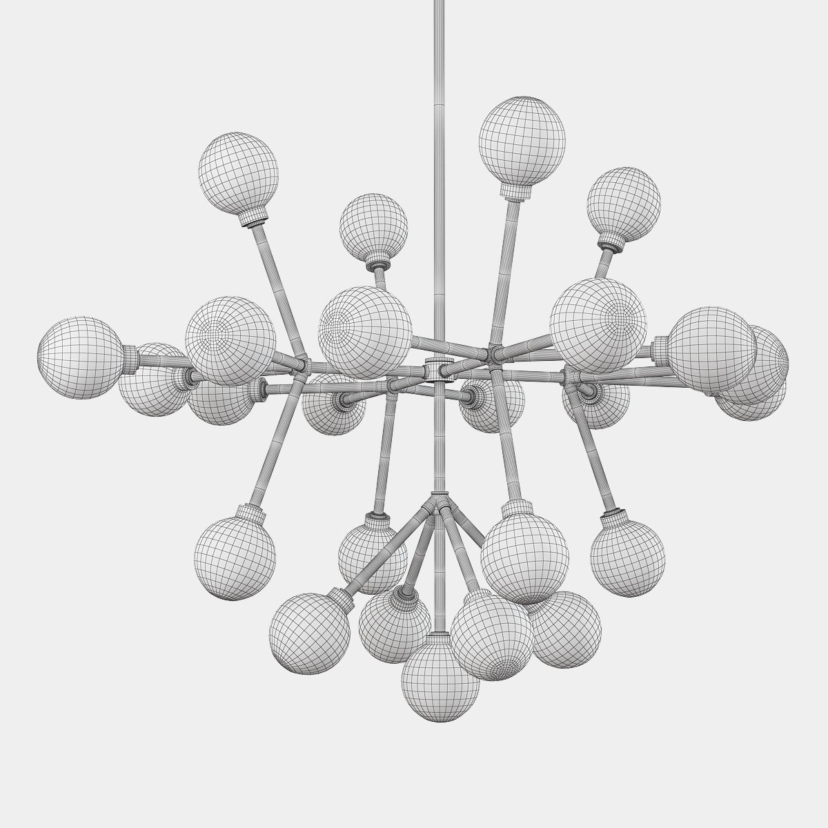 MARA CHANDELIER Low-poly 3D model_1