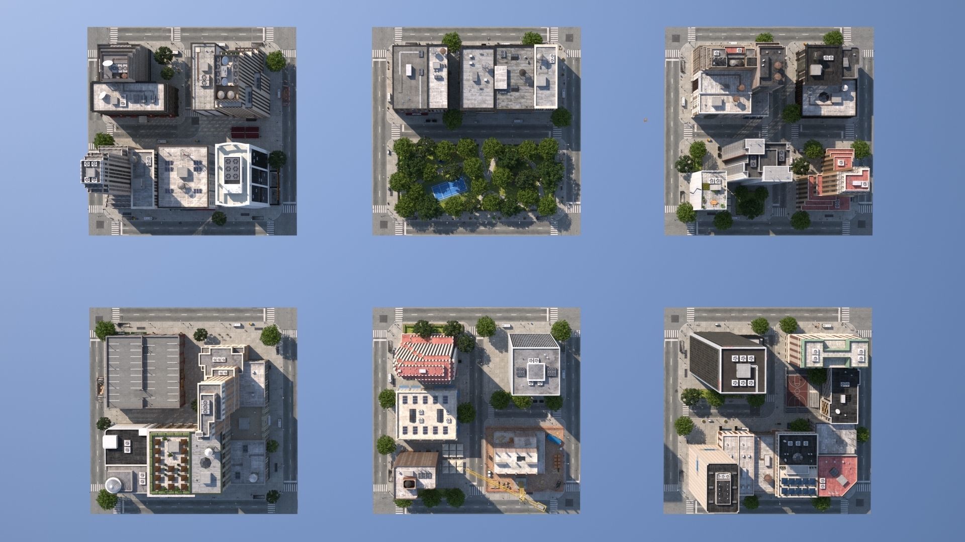 Modeco City Low-poly 3D model_7