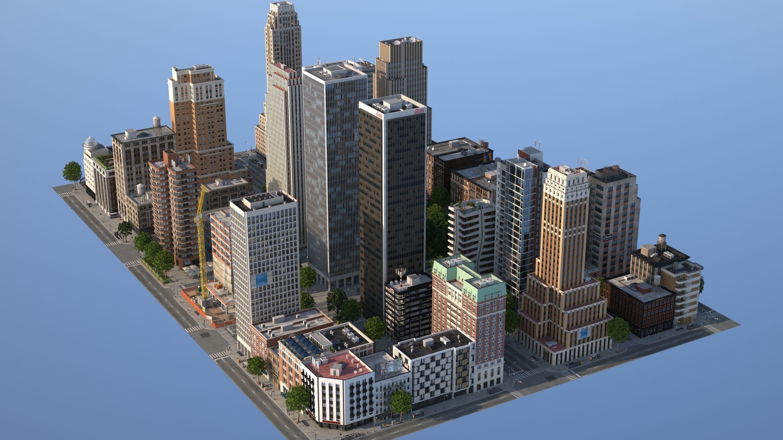 Modeco City Low-poly 3D model_15