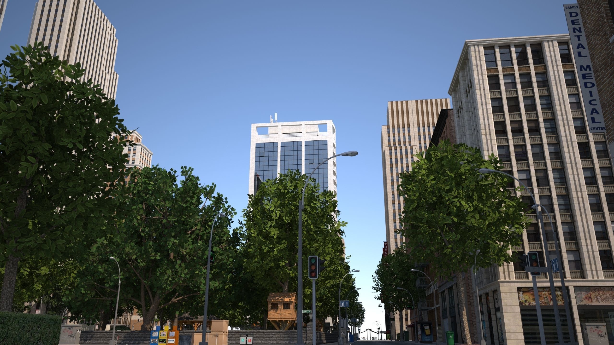 Modeco City Low-poly 3D model_27