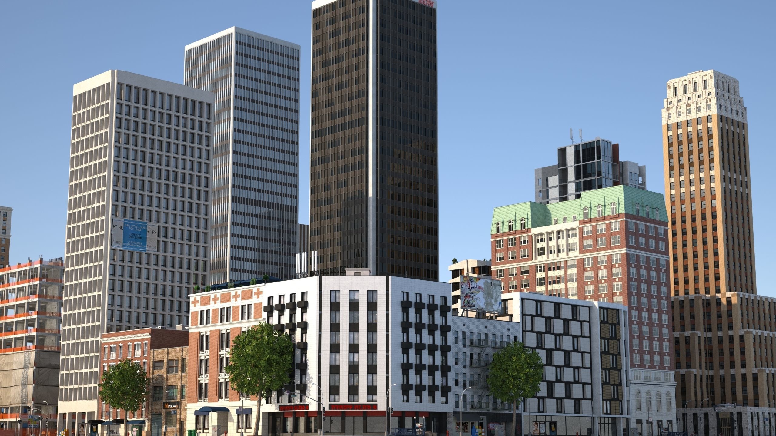 Modeco City Low-poly 3D model_14